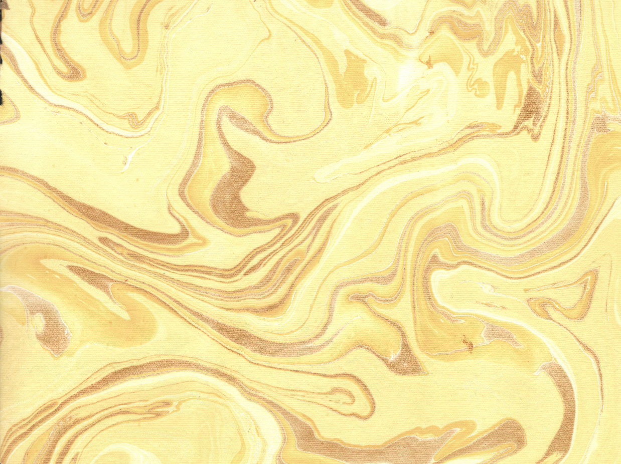 Yellow paper marbling